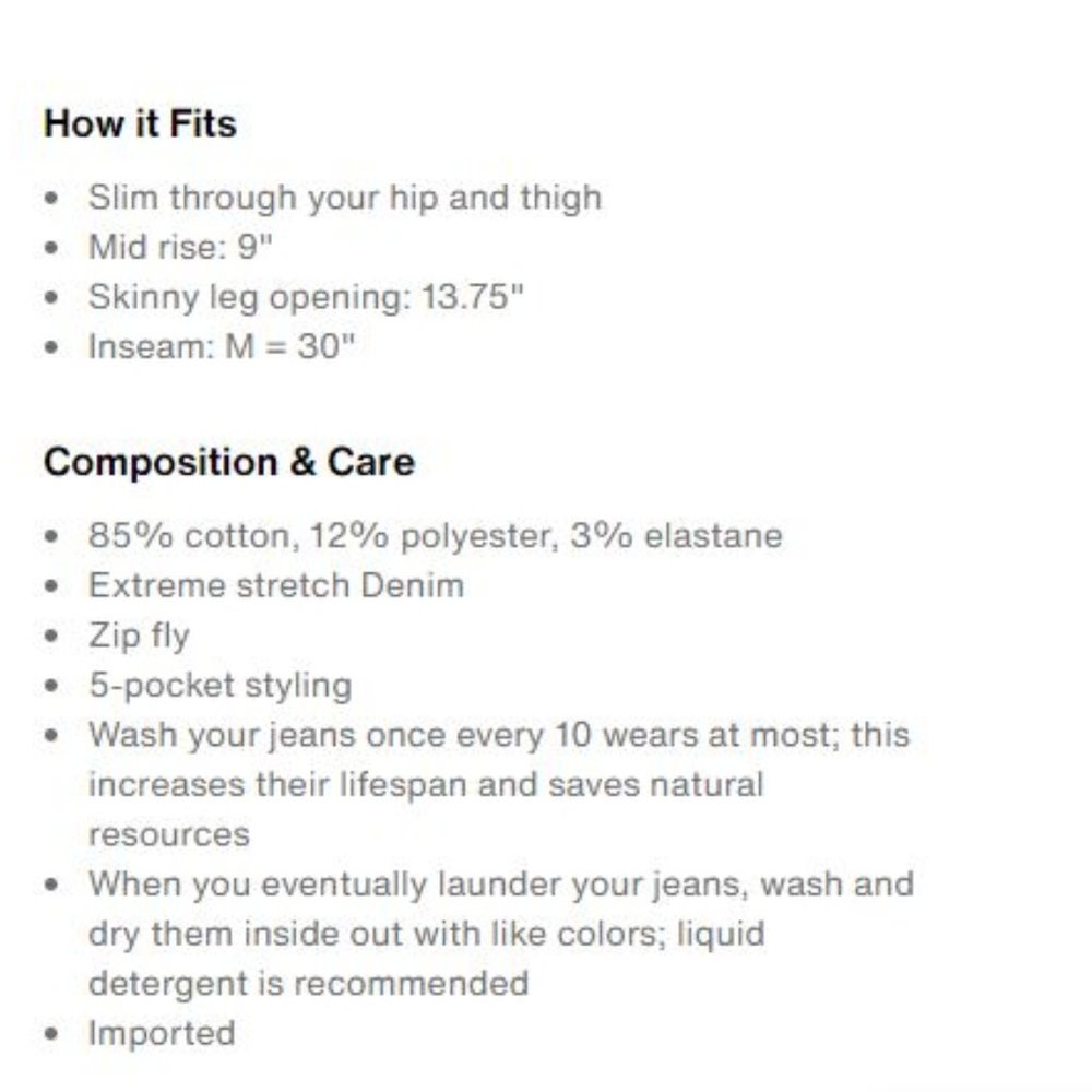 Levi’s Medium Blue Skinny Jean - Picture 8 of 9